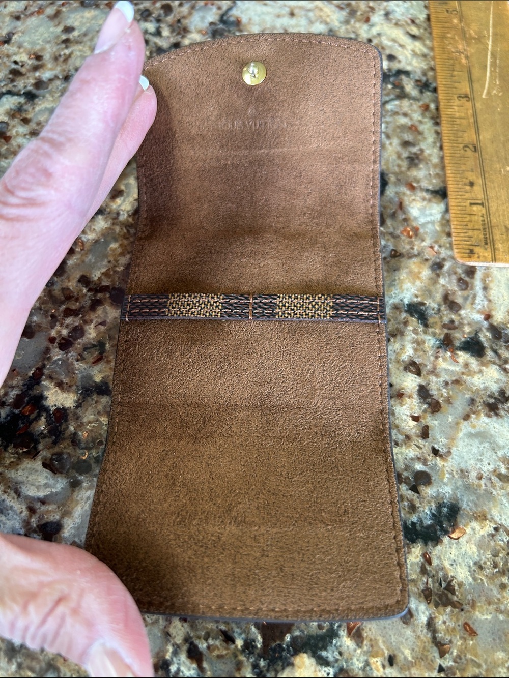 Louis Vuitton Brown Damier Compact Wallet - Picture 8 of 13
